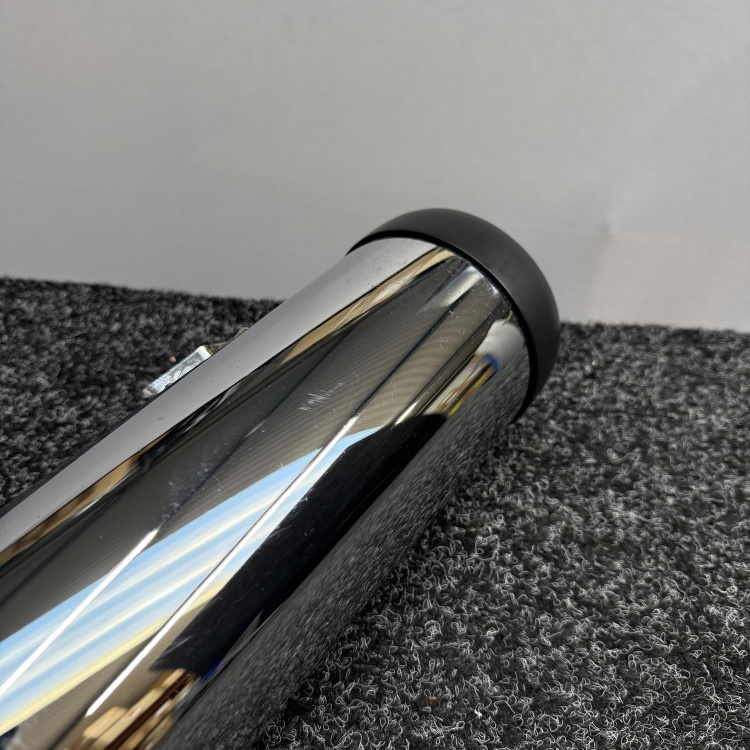 Indian Scout Upper Chrome Silencer with Black Tip